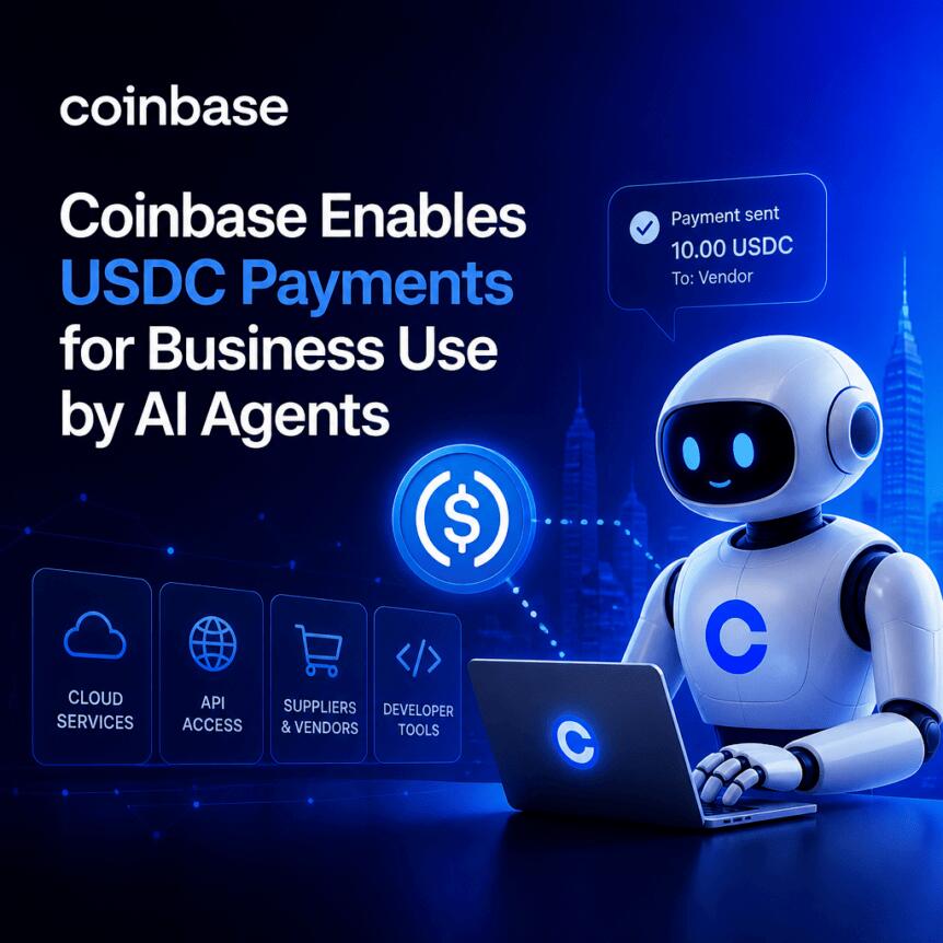 Coinbase permet les paiements en USDC par des agents IA pour ses clients professionnels