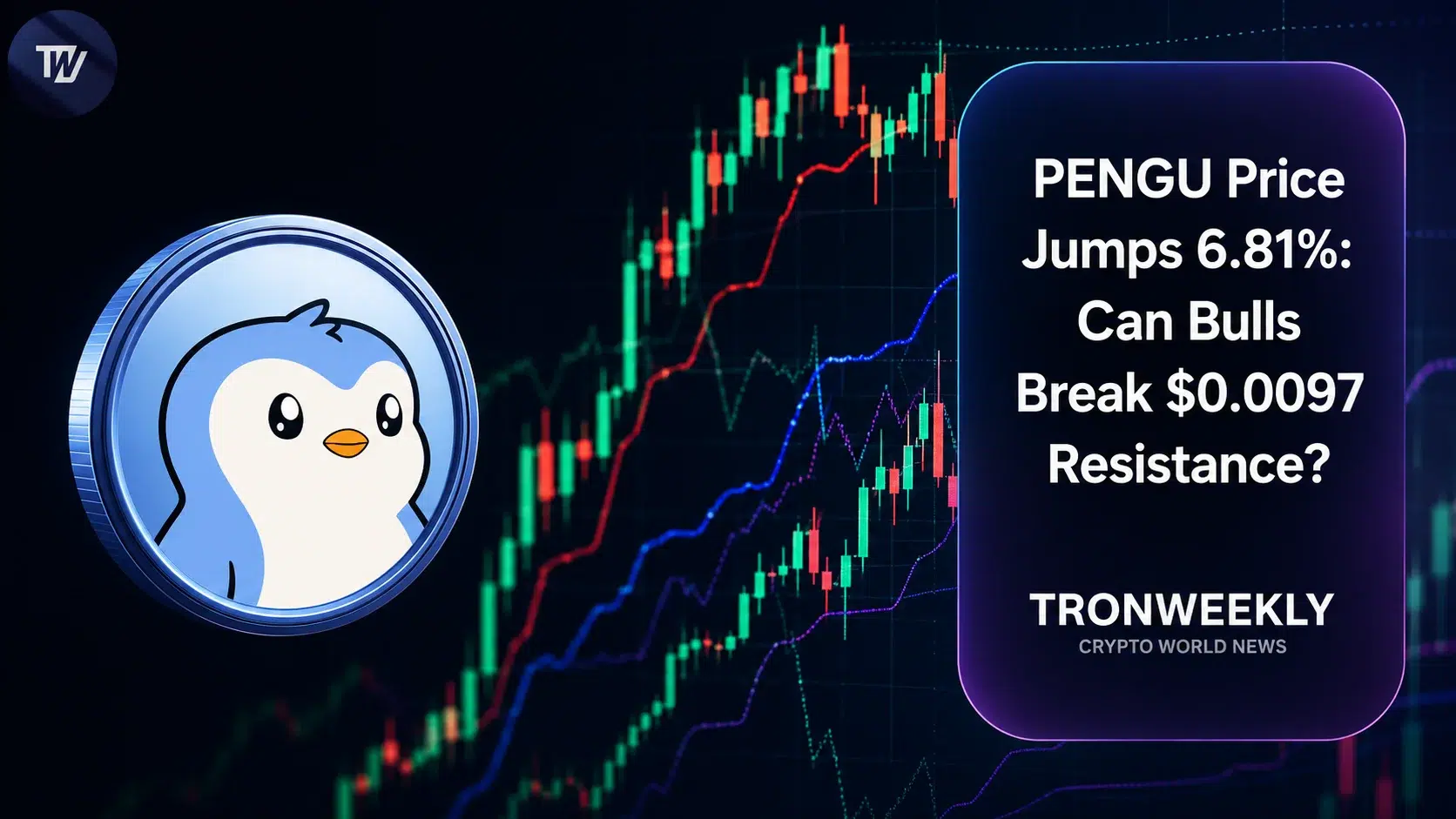 Цена PENGU выросла на 6,81%: аналитики взвешивают шансы на бычий прорыв против медвежьей структуры