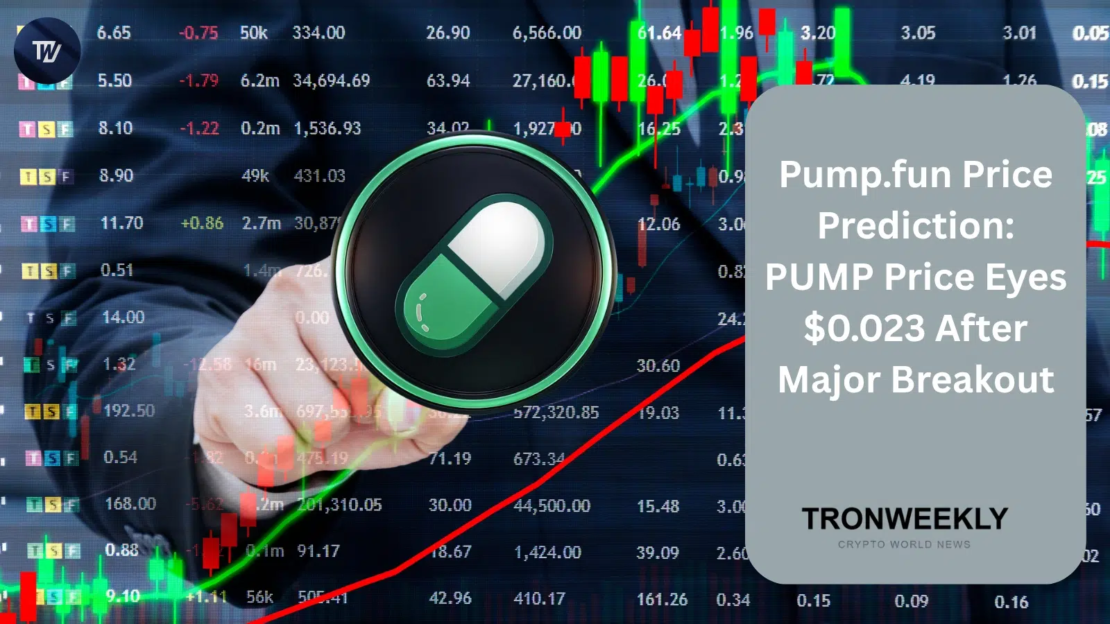 Прогноз цены Pump.fun: PUMP нацелен на $0.023 после прорыва