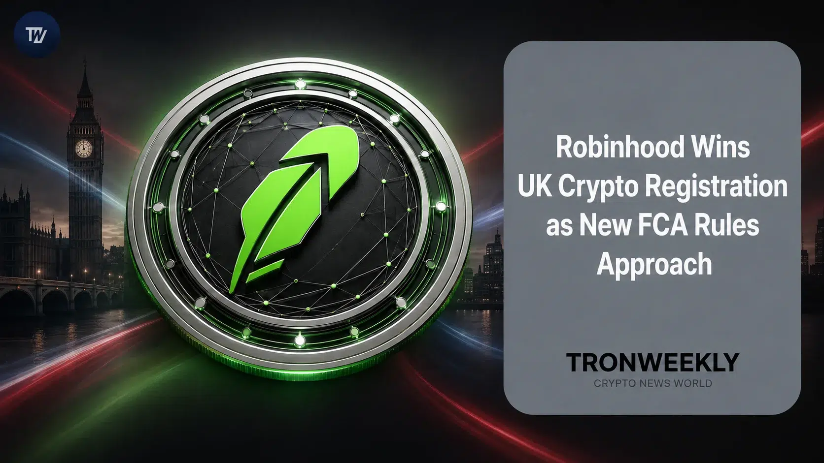 Robinhood Secures UK FCA Crypto Registration Ahead of 2027 Regulatory Framework