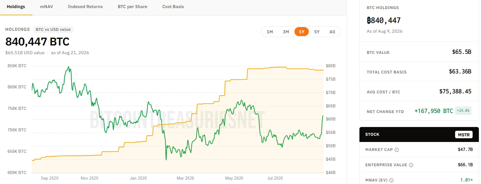 Strategy вернулась к прибыли на фоне ралли Bitcoin выше $77 000