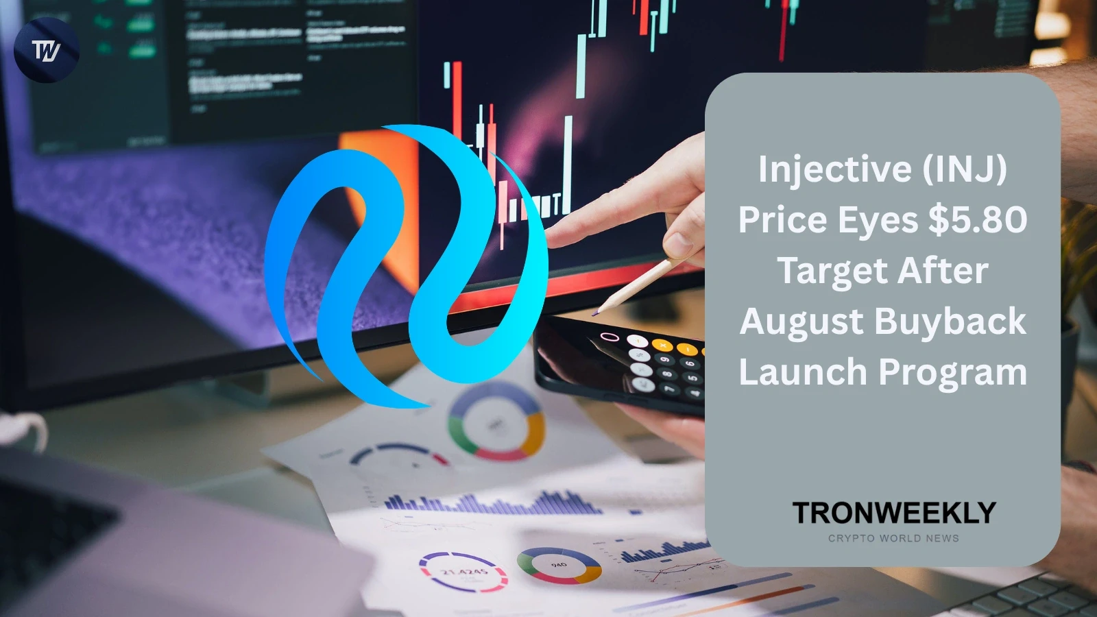 Цена Injective (INJ) держится около $4,60 на фоне августовской программы community buyback с изъятием более 33 000 токенов