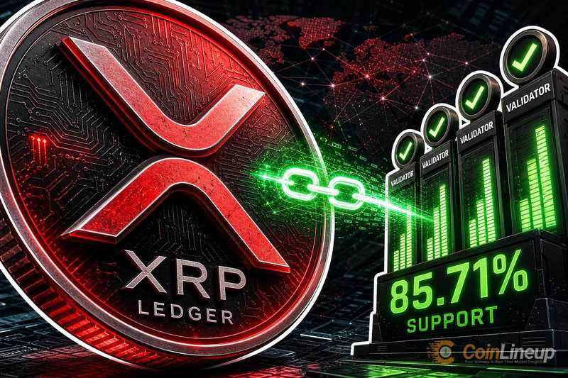 XRP Ledger attiva FixCleanup3_2_0 con il 85,71% di supporto dei validatori