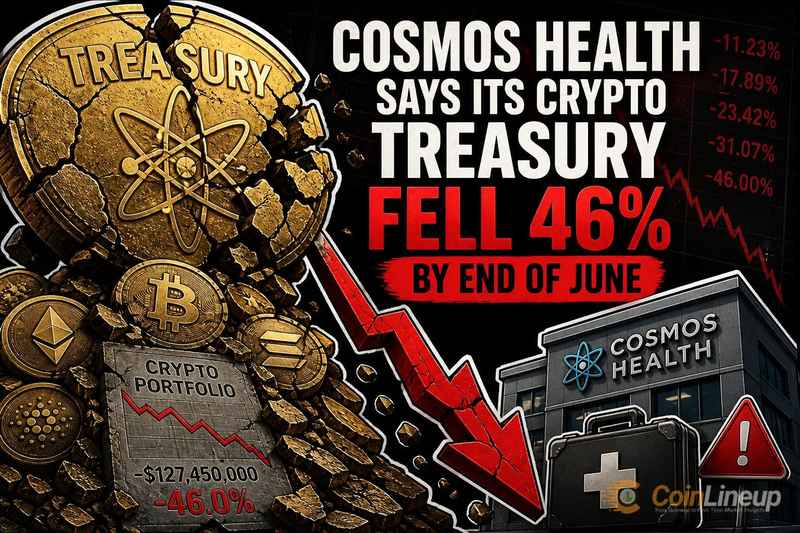 Cosmos Health Discloses 46% Drop in Crypto Treasury Value by End of June