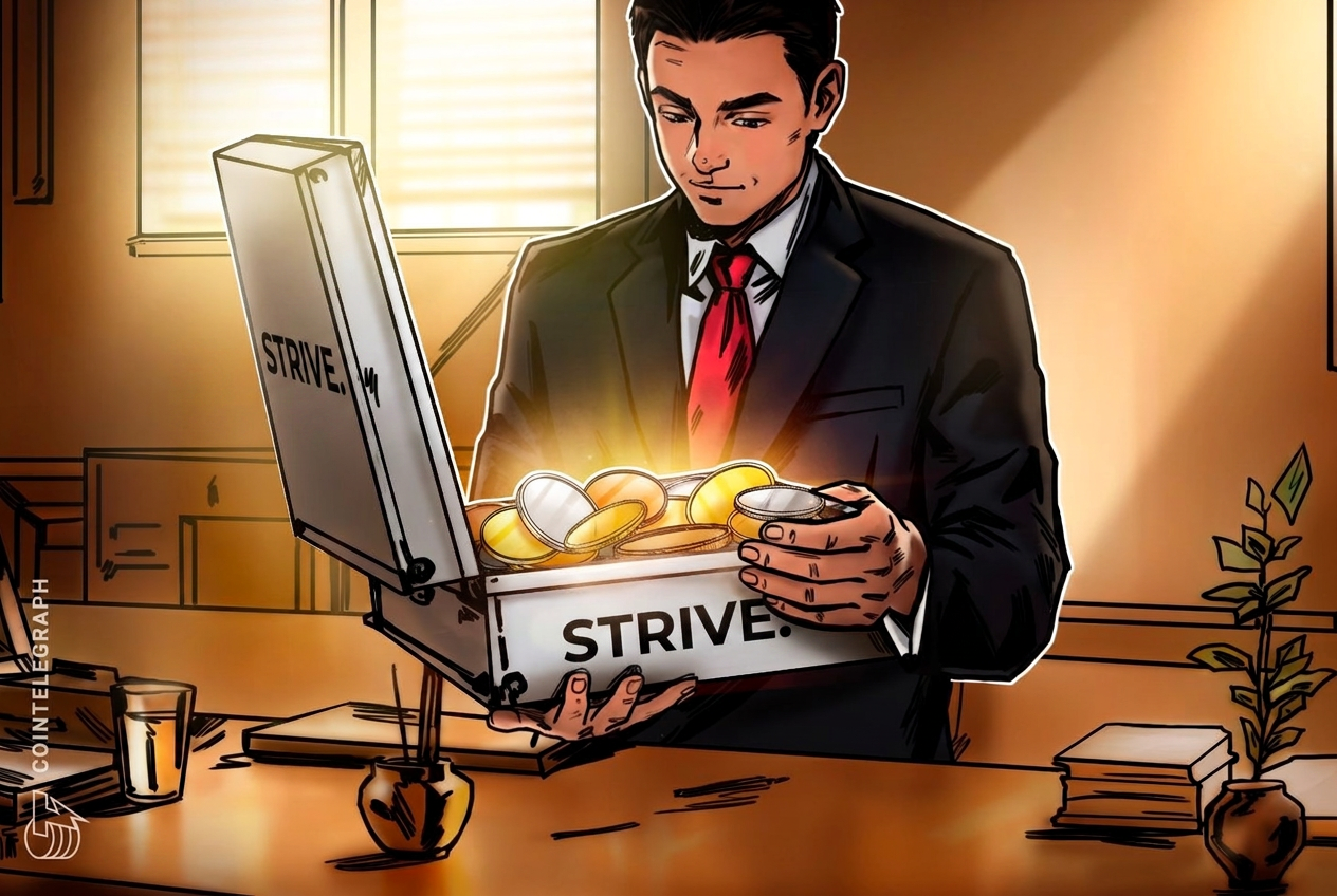 Strive kupuje 1 110 BTC za 81,5 mln USD, zwiększając zasoby do 21 356 bitcoinów