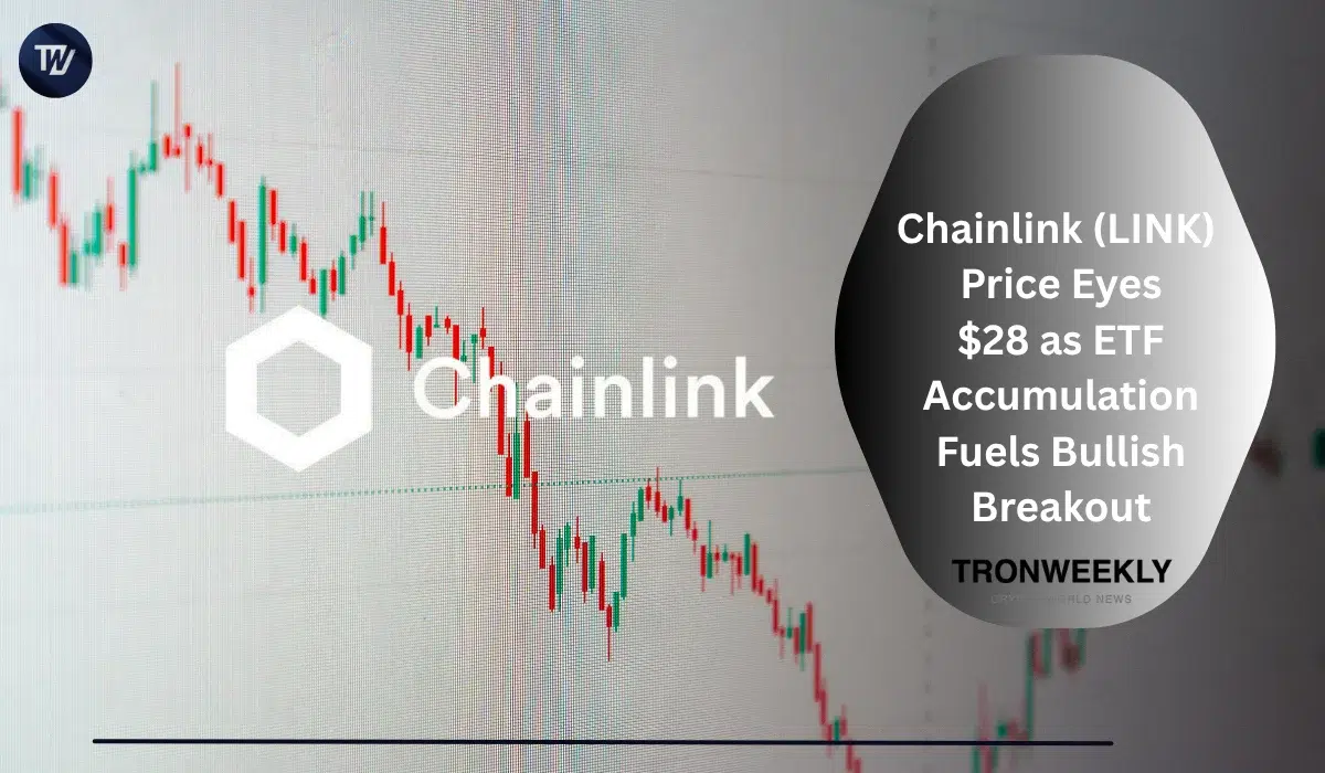 Chainlink (LINK) celuje w 28 USD, a ETF Bitwise kupił 727 170 LINK w tydzień