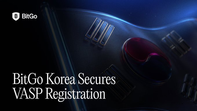 BitGo Korea 获 VASP 批准，打开韩国 3 万亿美元加密市场