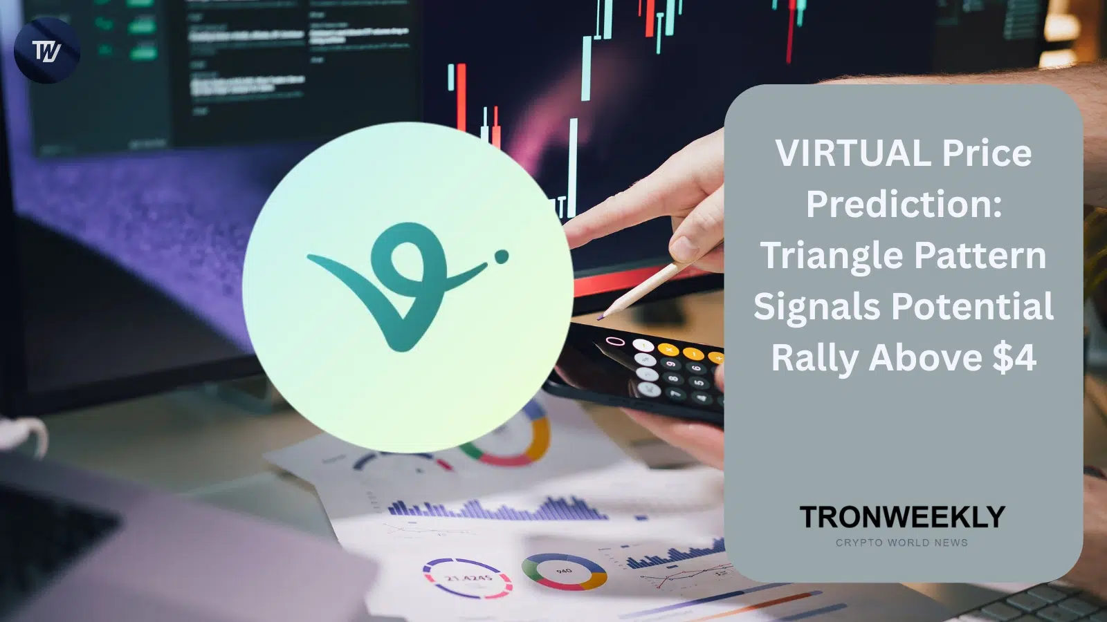 Previsione Prezzo VIRTUAL: Pattern a Triangolo Suggerisce Potenziale Rialzo Sopra $4