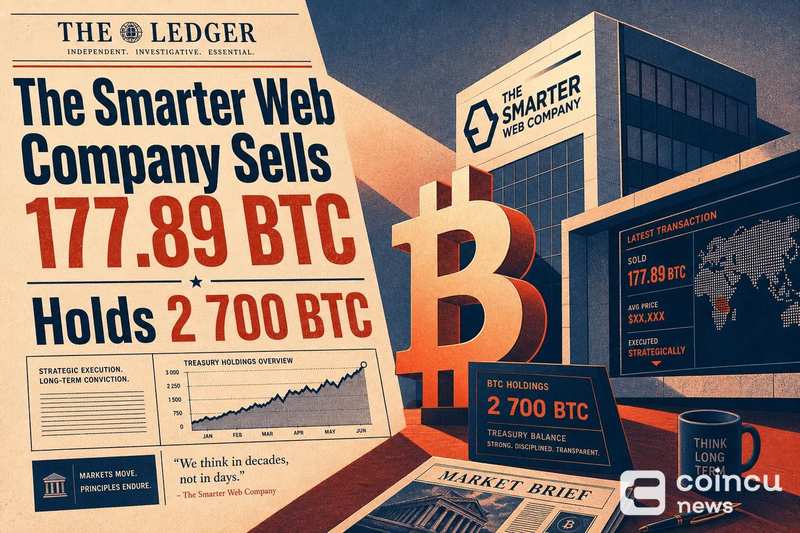 The Smarter Web Company продала 177.89 BTC для погашения долга TOBAM на $11.69 млн и сохранила 2,700 BTC