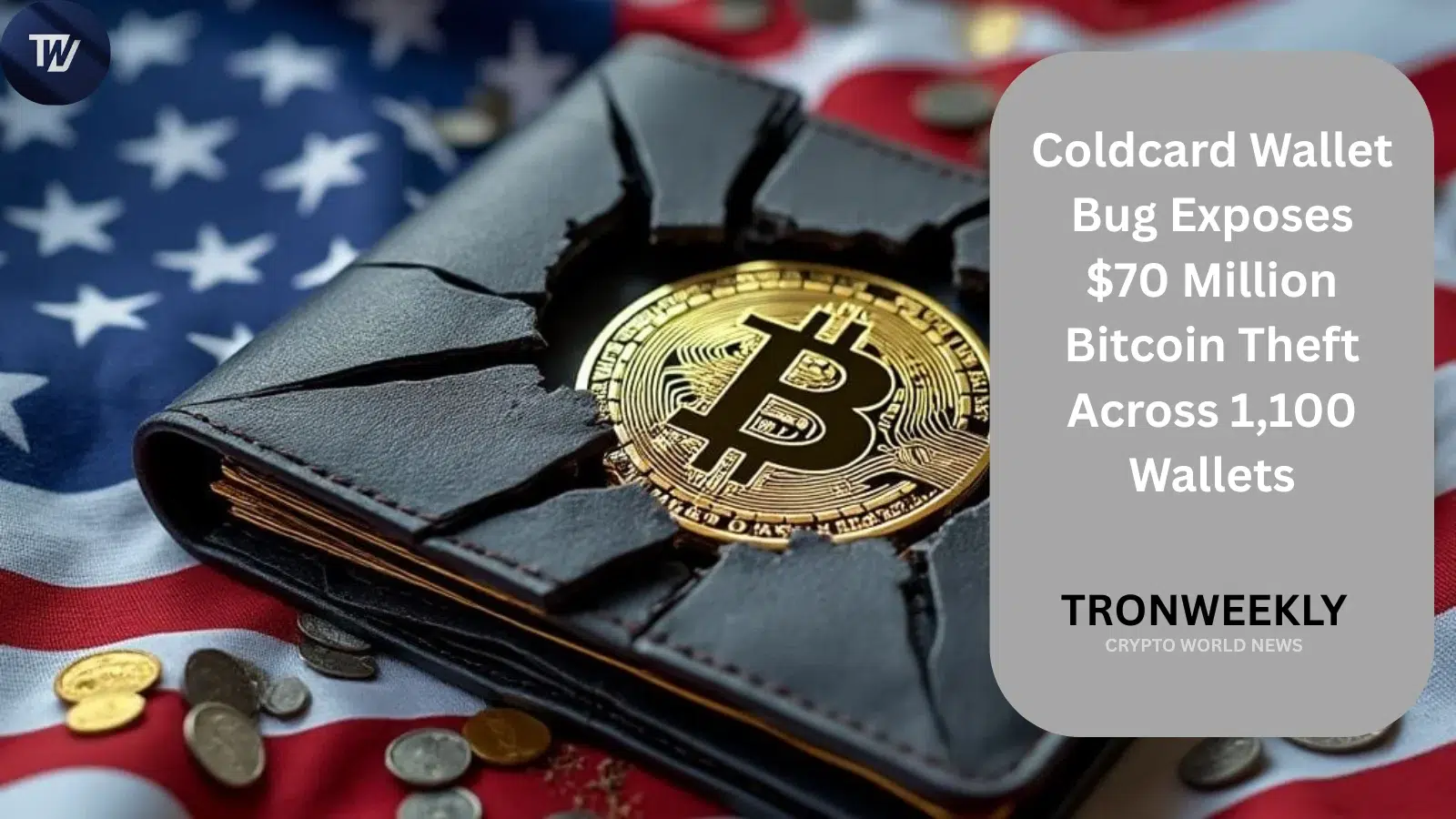 Falla de seguridad en Coldcard Wallet se vincula al robo de 70 millones de dólares en Bitcoin en más de 1.100 billeteras