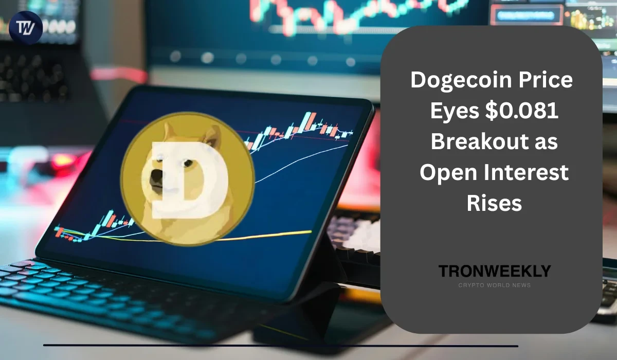 Цена Dogecoin нацелена на прорыв $0.081 на фоне роста открытого интереса