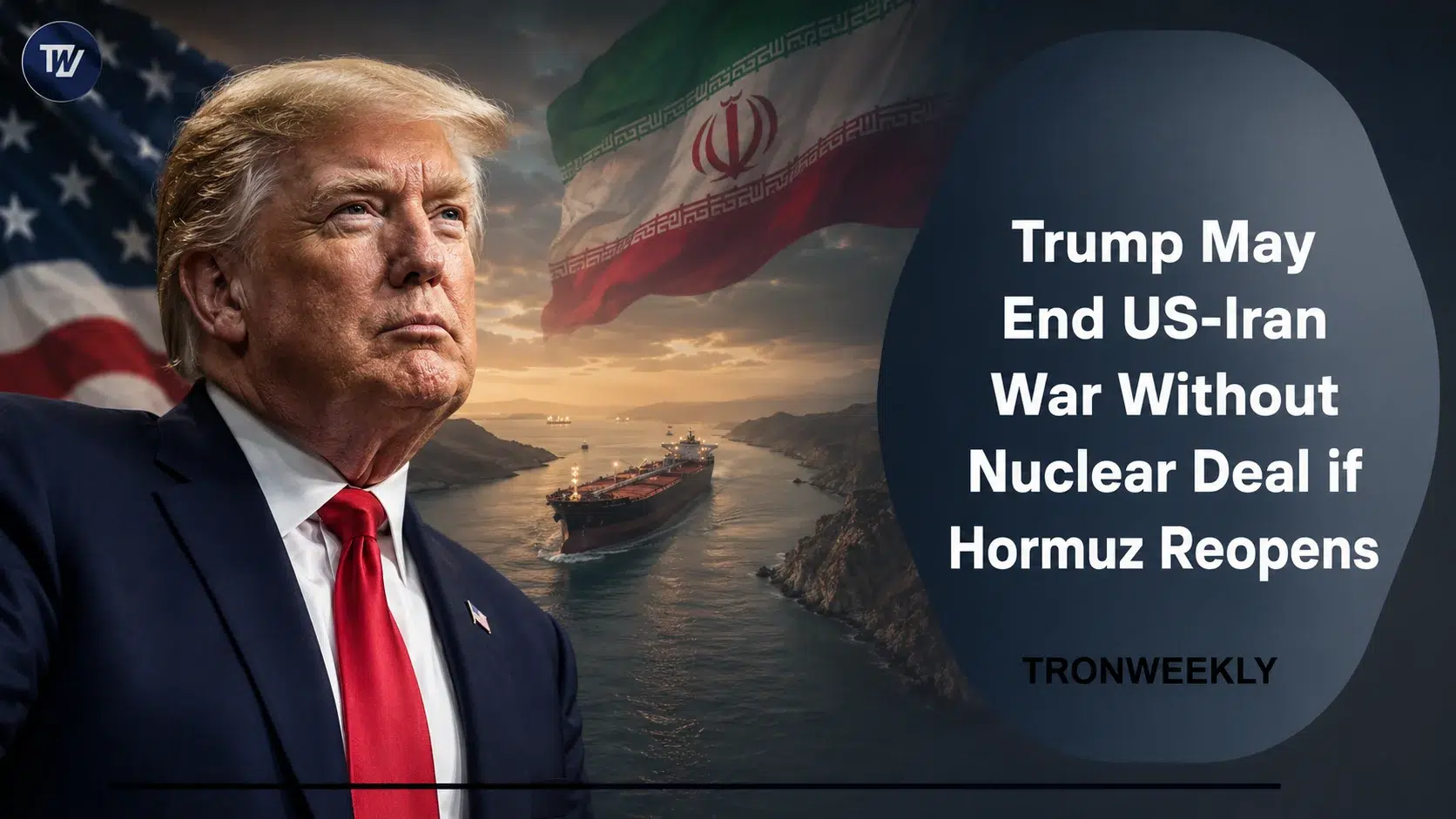 Сообщается, что Трамп рассматривает завершение войны США и Ирана без ядерной сделки, если Ормуз будет вновь открыт