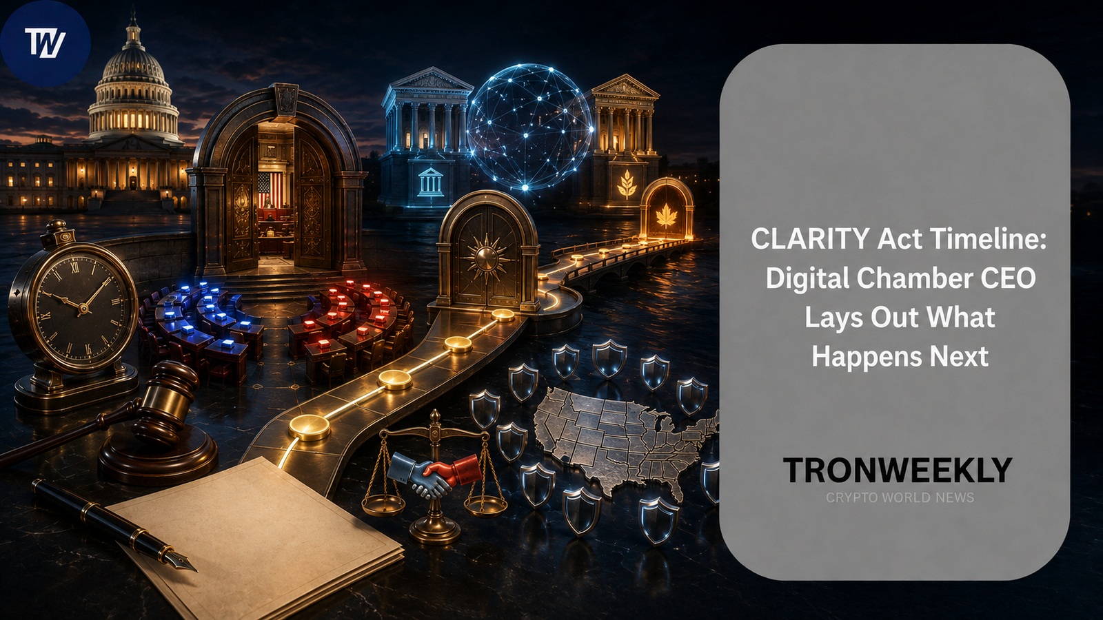 Обновление по CLARITY Act: CEO Digital Chamber раскрывает дальнейшие шаги