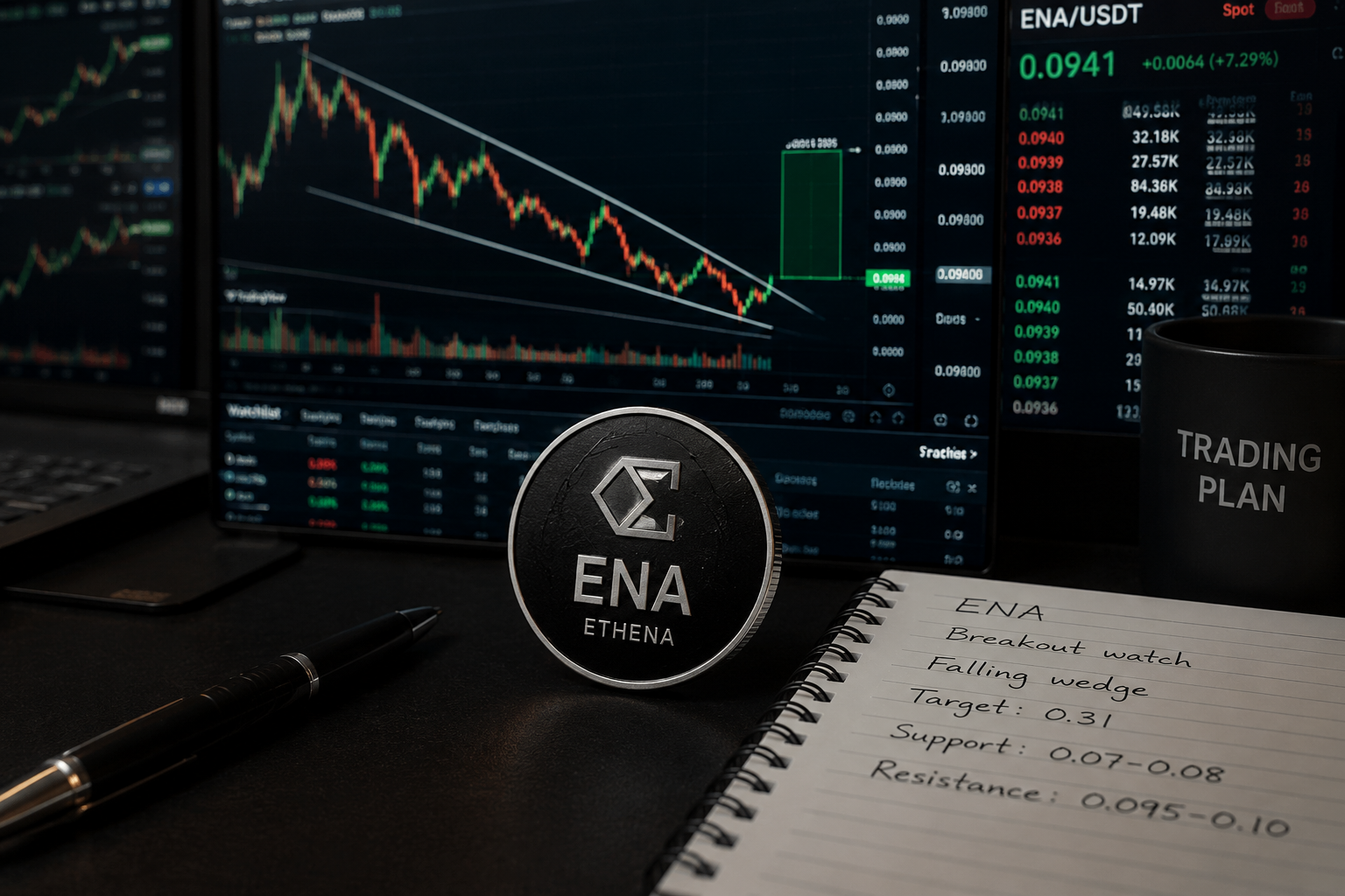 Ethena (ENA) supera $0.12 su volumi elevati dopo la struttura di prestito da 1 miliardo di dollari di FalconX