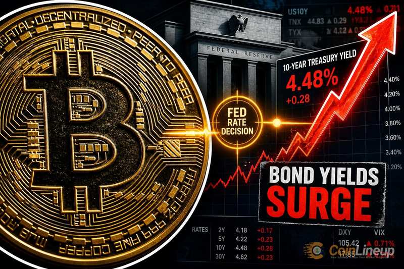 La decisión de la Fed concentra la atención mientras Bitcoin se mantiene estable y los rendimientos de los bonos suben