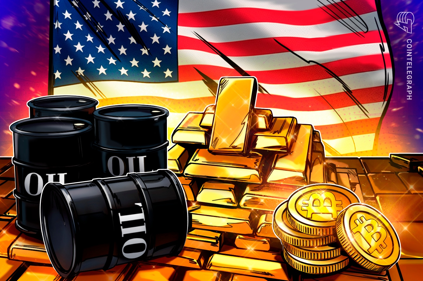 Bitcoin przekracza 64 000 USD, gdy zyski złota rosną, a ropa pozostaje stabilna po groźbie Trumpa wobec Omanu