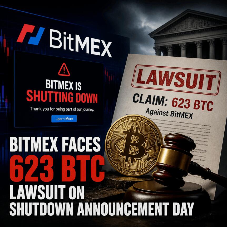 BitMEX столкнулась с коллективным иском в США о потерях 622,66 BTC из-за принудительных ликвидаций