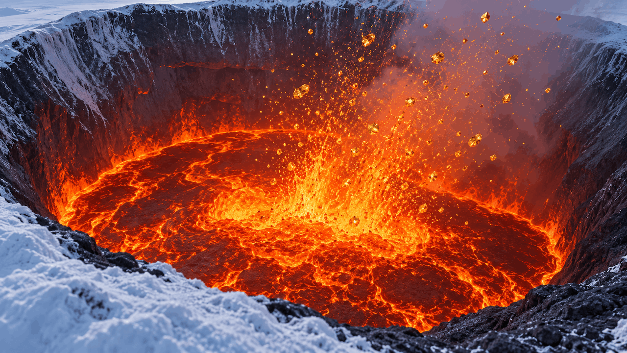 Antarctica's Mt. Erebus Volcano Ejects Microscopic Gold Particles Daily
