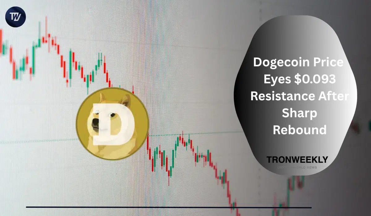 Cena Dogecoin testuje wybicie powyżej 0,093 USD po wzroście o 30%