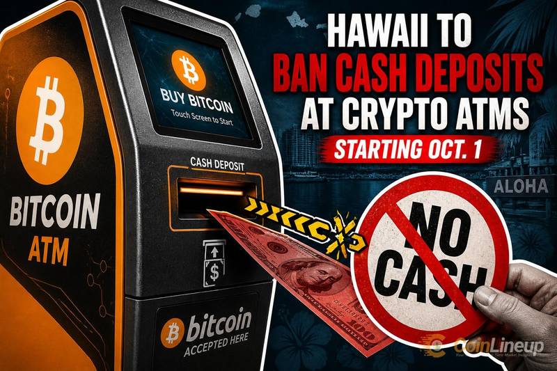 Hawaje zakazują wpłat gotówkowych w bankomatach kryptowalutowych od 1 października