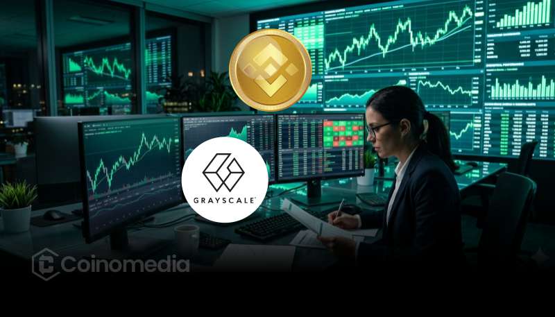 Grayscale 完成 2026 年第二季加密基金再平衡,將 BNB 納入智慧合約基金