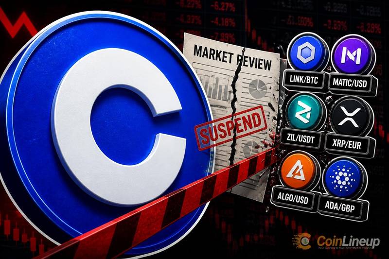 Coinbase to Suspend Six Crypto Trading Pairs on August 6 After Market Review