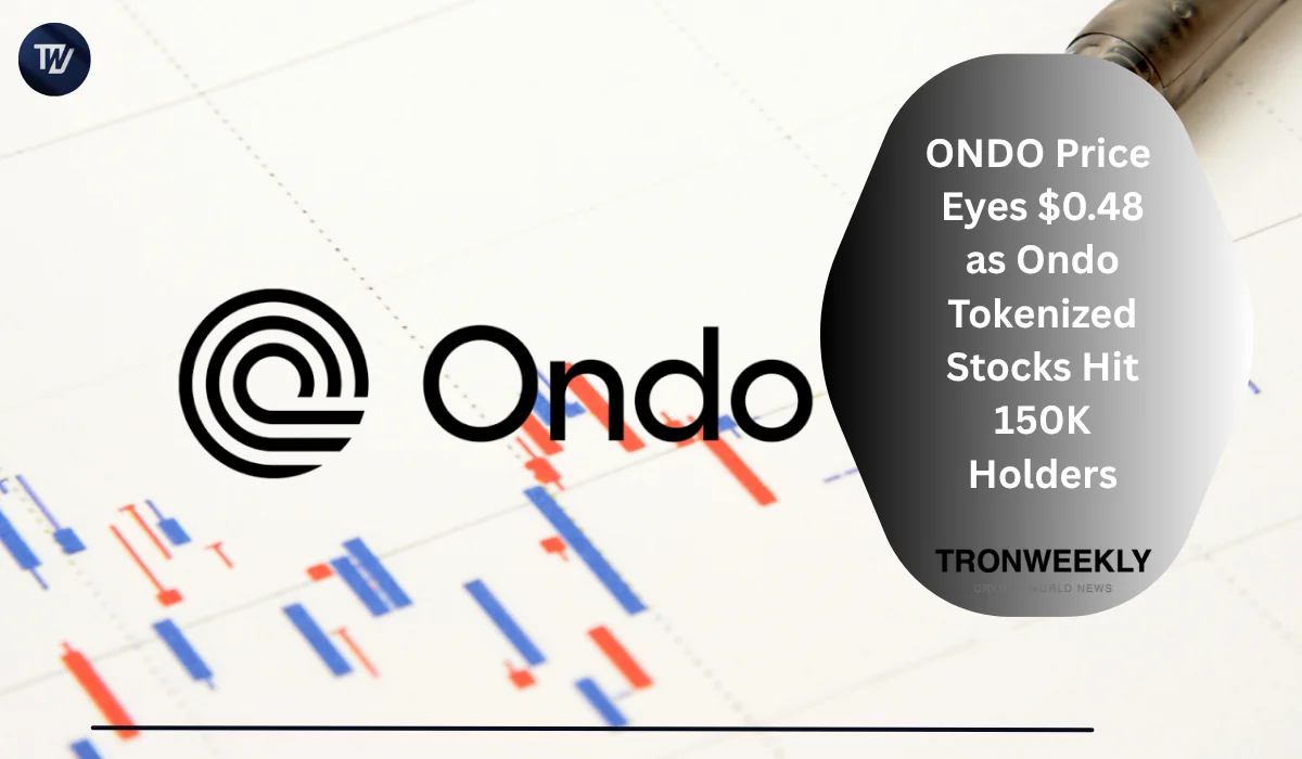 Le prix d'ONDO vise 0,48 $ alors que les actions tokenisées d'Ondo Finance atteignent 150 000 détenteurs