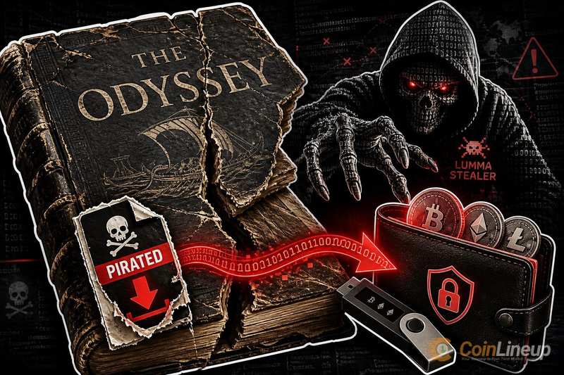 Raubkopien von „The Odyssey“ eingesetzt, um Krypto-Wallets mit Lumma Stealer anzugreifen