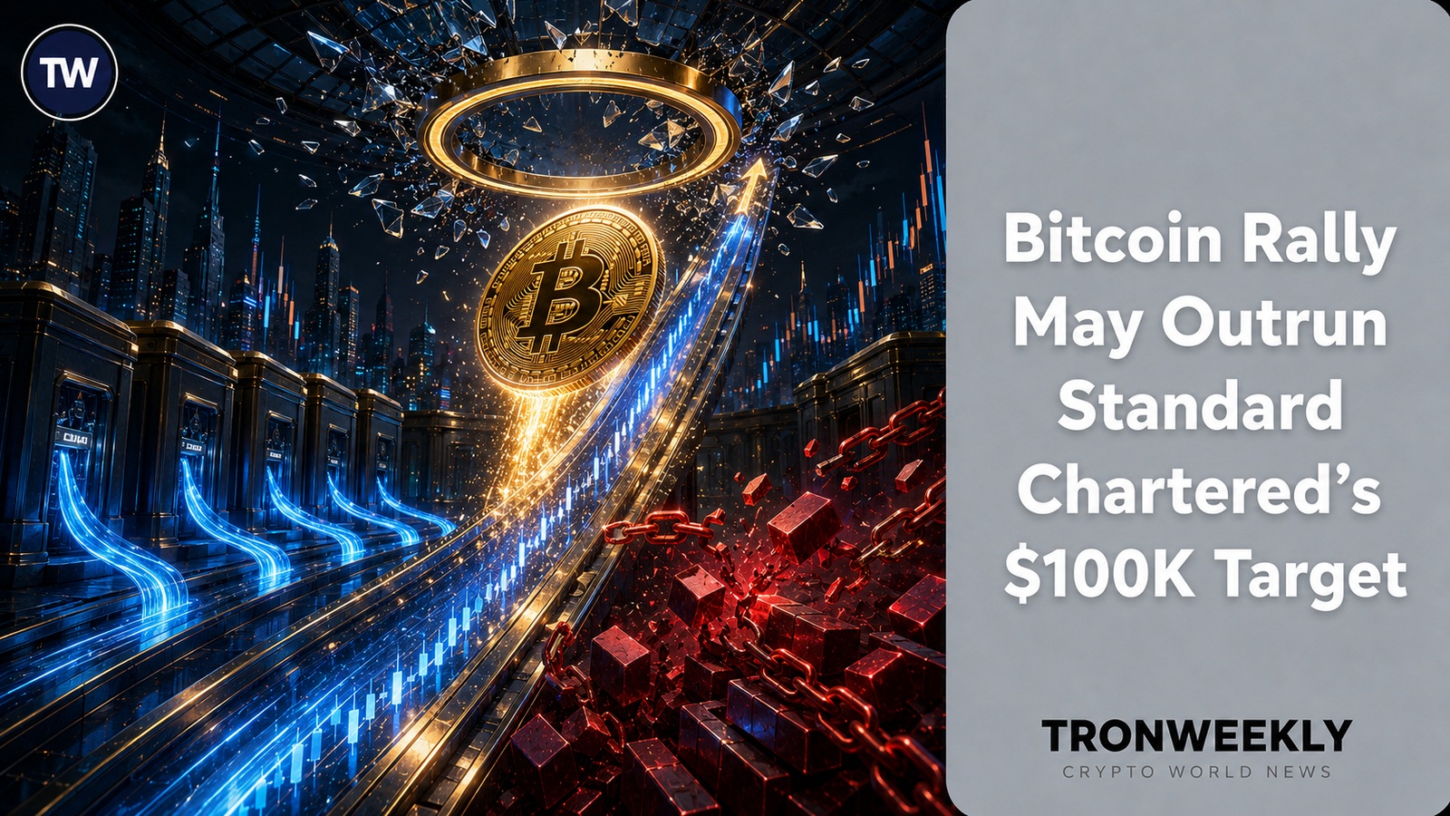 Standard Chartered's $100K Bitcoin Target May Be Too Low as BTC Rallies 24% to $76,845