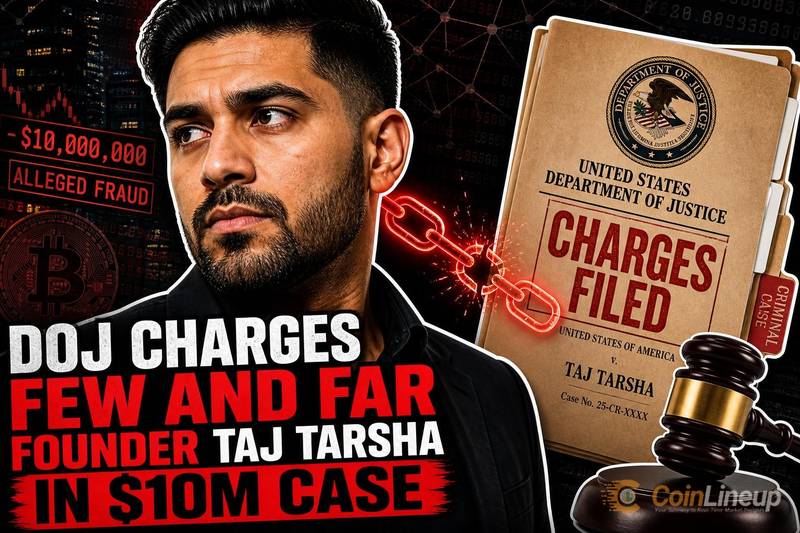 DOJ Charges Few and Far Founder Taj Tarsha with Fraud in $10 Million Case