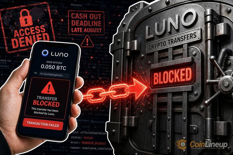 Luno blocca i trasferimenti di crypto per alcuni utenti prima della scadenza di fine agosto per il cash-out