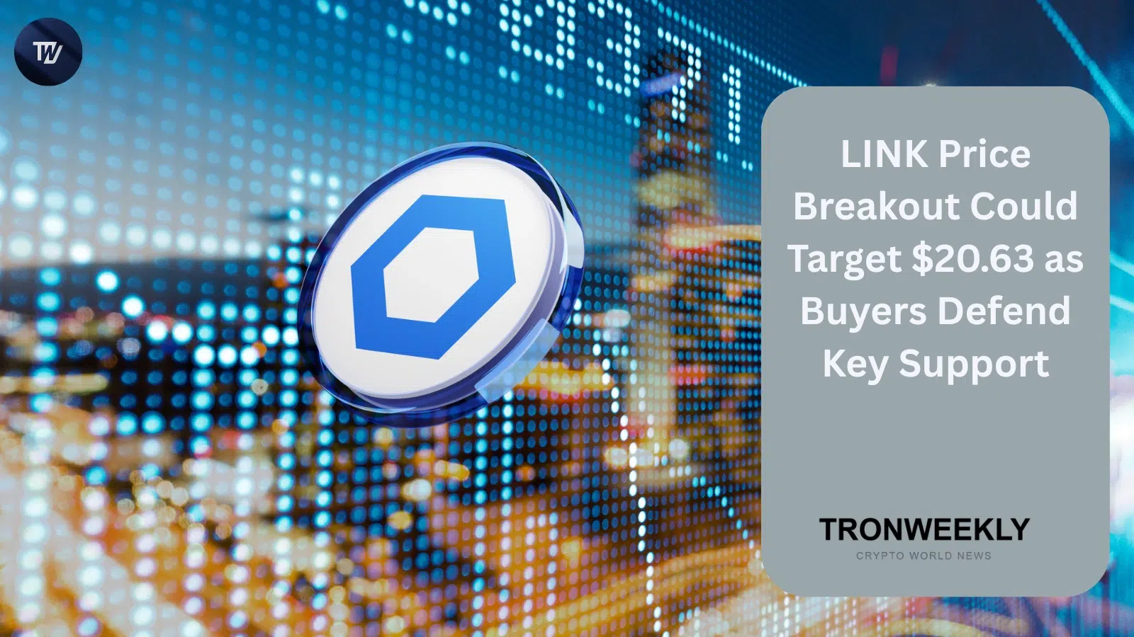 Chainlink (LINK) si consolida in un triangolo rialzista mentre i TWAP Data Streams debuttano su Polymarket
