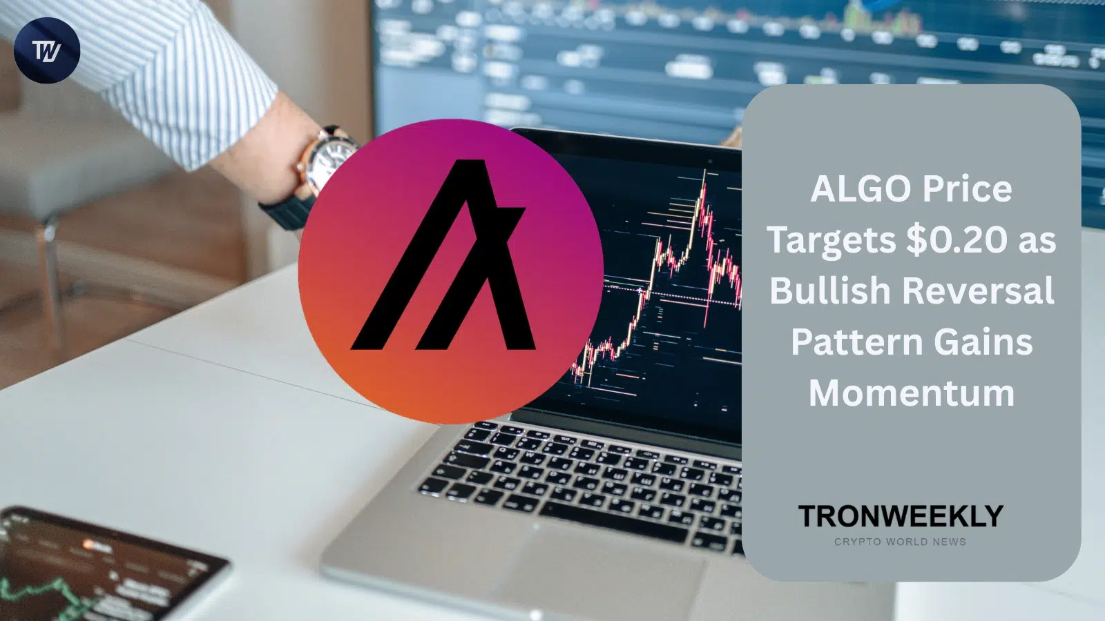 Algorand (ALGO) Price Targets $0.20 as Double-Bottom Pattern and Flow Traders Partnership Bolster Outlook