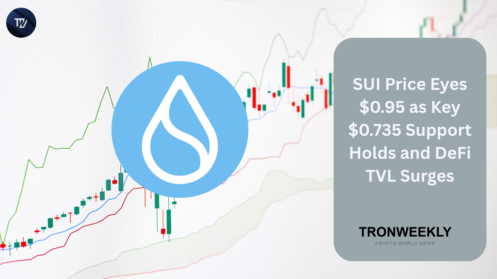 El precio de SUI apunta a $0.95 mientras el soporte de $0.735 se mantiene y la TVL de DeFi en Sui alcanza un récord de $462.5 millones
