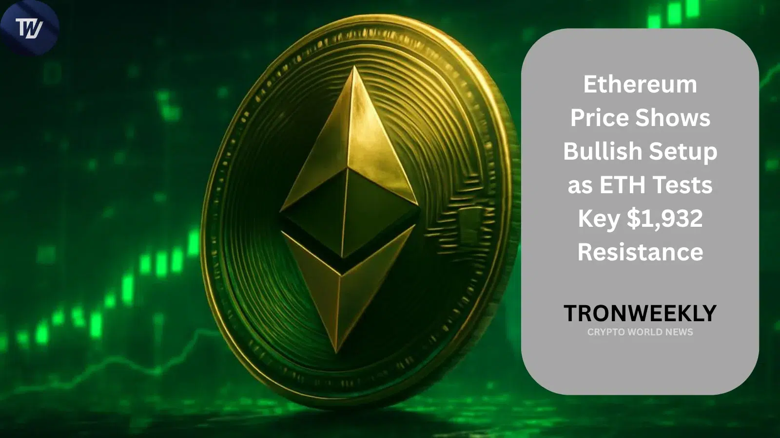 Ethereum-prijs test cruciale weerstand van $1,932 terwijl bullish pennant strakker wordt