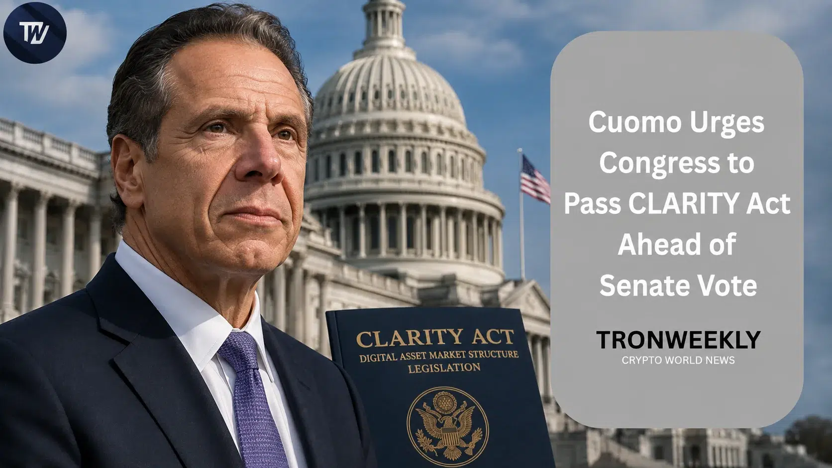 Cuomo insta al Congreso a aprobar la Ley CLARITY antes de la votación en el Senado