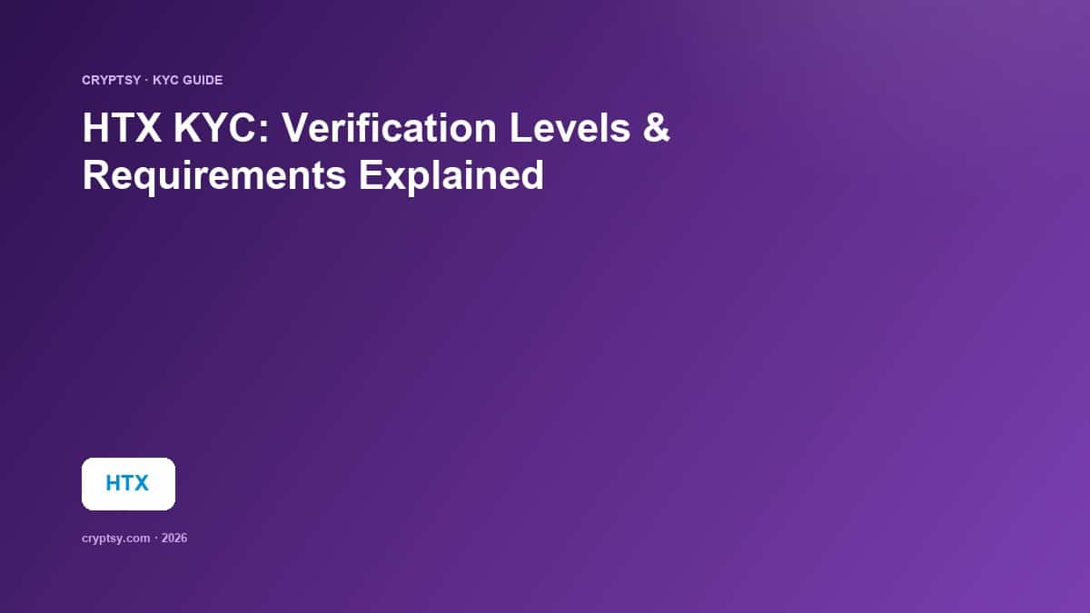 HTX KYC: Verification Levels, Document Requirements, and Withdrawal Limits Explained