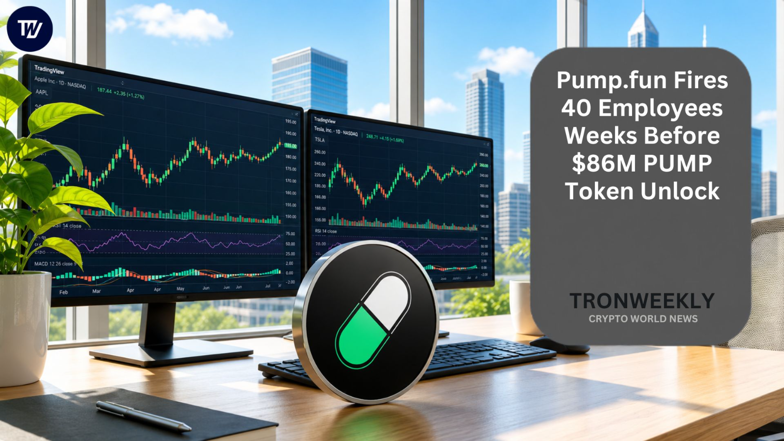 Pump.fun увольняет более 40 сотрудников перед вестингом токенов PUMP