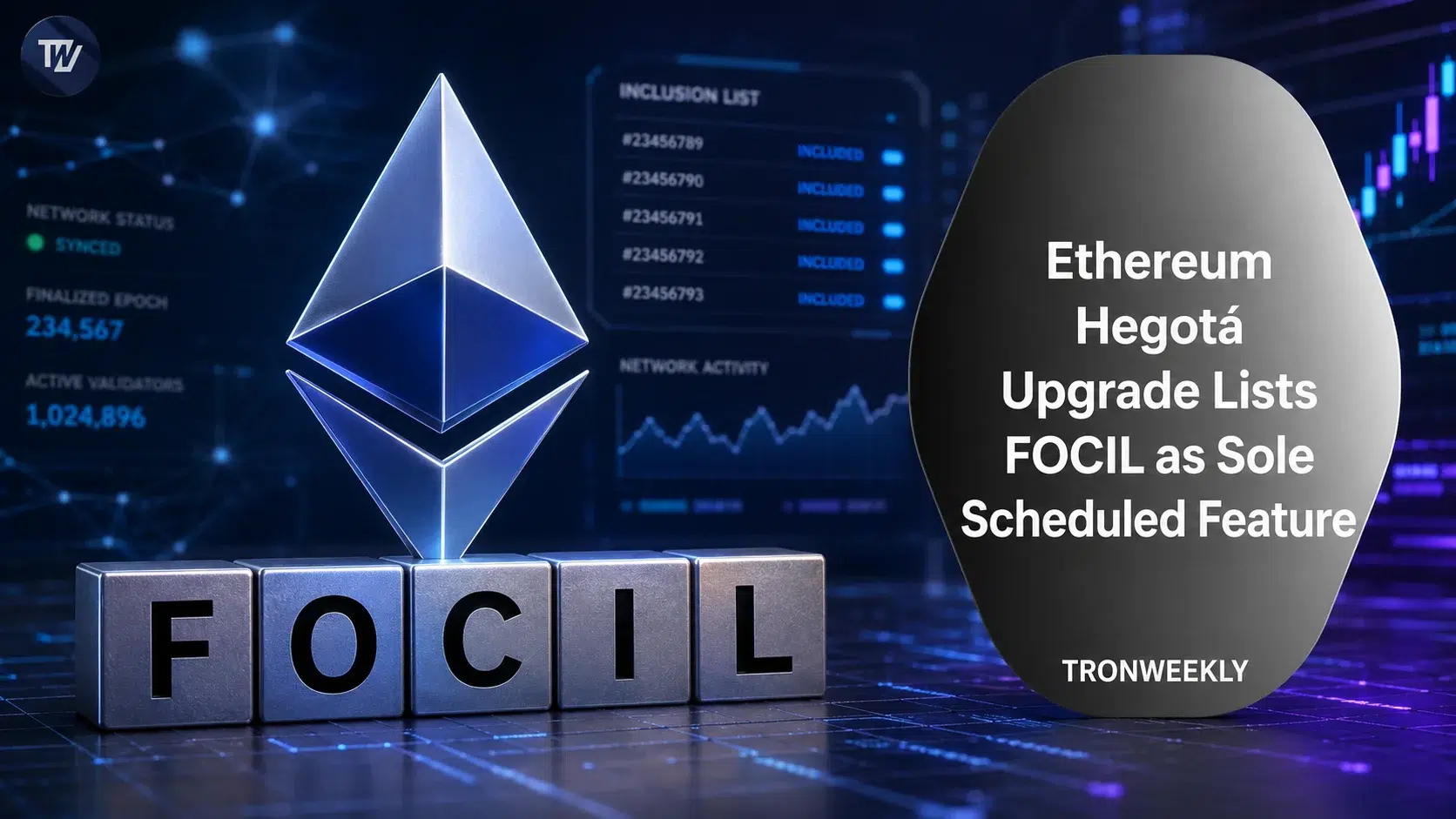 FOCIL jako jedyna funkcja zaplanowana w ulepszeniu Ethereum Hegotá na 2027 rok