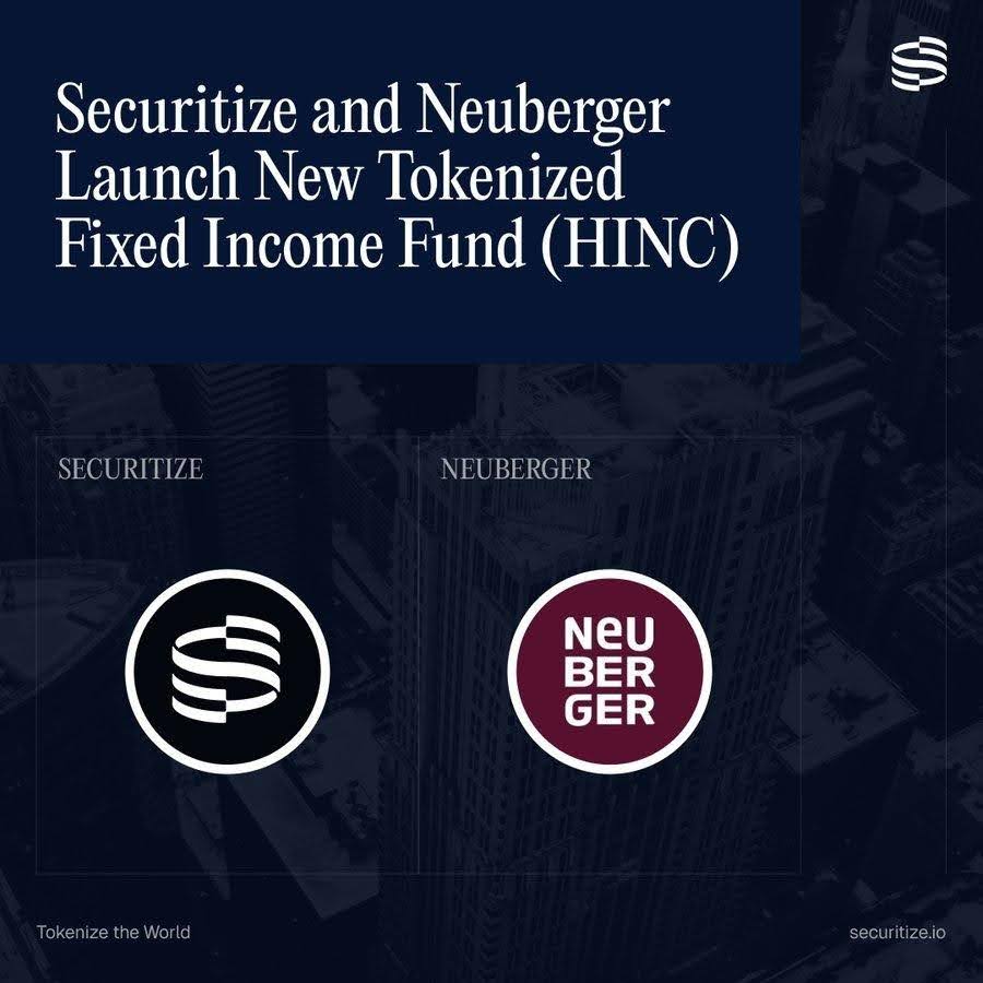 Neuberger Berman et Securitize lancent HINC, leur premier fonds tokenisé