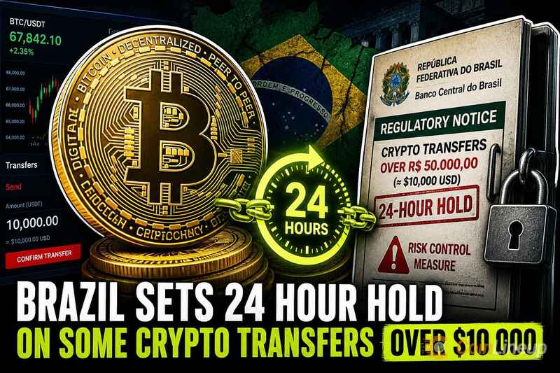 Brasilien führt 24-Stunden-Sperre für ausgewählte Krypto-Transfers über 10.000 US-Dollar ein