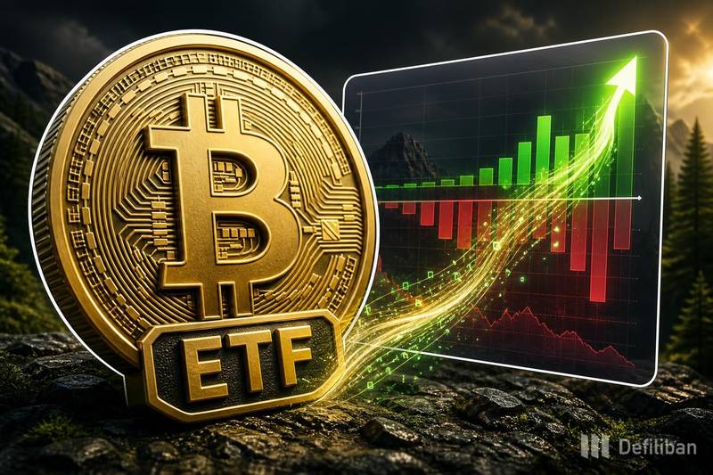 Los ETF de Bitcoin al contado en EE. UU. registran una entrada neta diaria de 20 BTC mientras el flujo de 7 días sigue en negativo