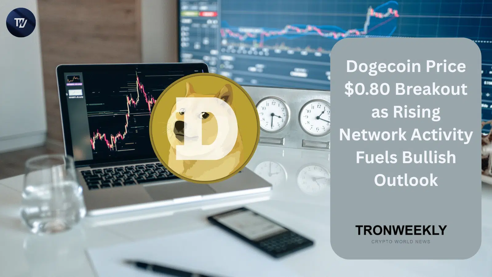 Dogecoin сталкивается с ключевым сопротивлением на уровне $0,80 на фоне роста сетевой активности на 16%