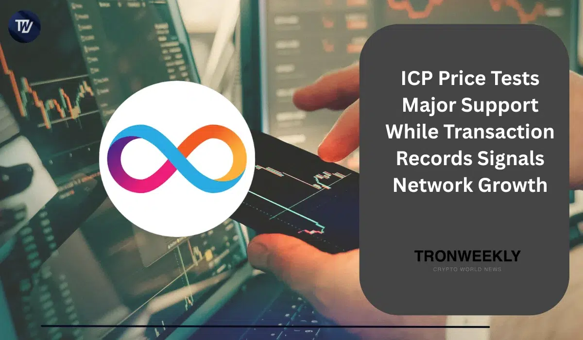 Internet Computer (ICP) тестирует критический уровень поддержки $2 на фоне рекордных 132,9 млн дневных транзакций