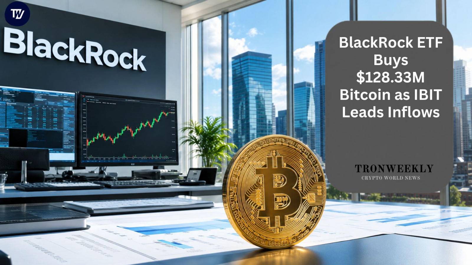 BlackRock IBIT приобрёл биткоин на $128,33 млн на фоне совокупных притоков в американские спотовые биткоин-ETF в размере $626 млн