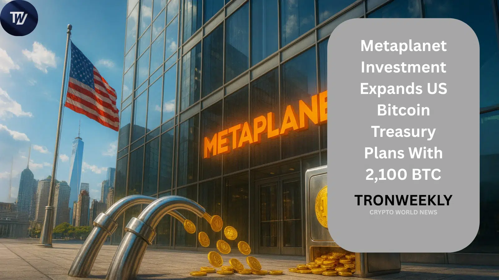 Metaplanet готовит сделку на 2 100 BTC для развития биткоин-казначейства в США
