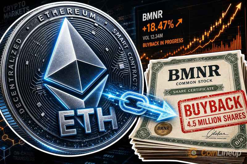 Bitmine Immersion Technologies Acquires 10,399 ETH and Repurchases 4.5 Million BMNR Shares