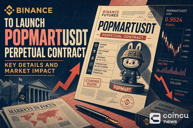 Запуск бессрочного контракта Binance POPMARTUSDT упомянут в ограниченных официальных источниках
