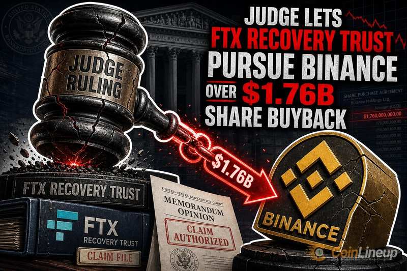 Федеральный судья разрешил FTX Recovery Trust продолжить иск к Binance на 1,76 миллиарда долларов