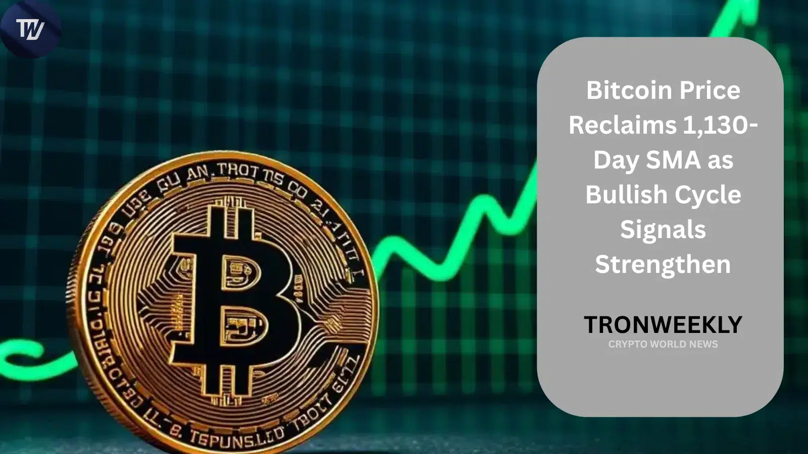 Bitcoin recupera la SMA de 1,130 días mientras se fortalecen las señales alcistas del ciclo
